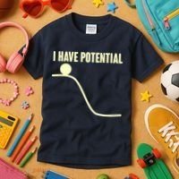 Funny I Have Potential Science  Kids T-Shirt thumb 3