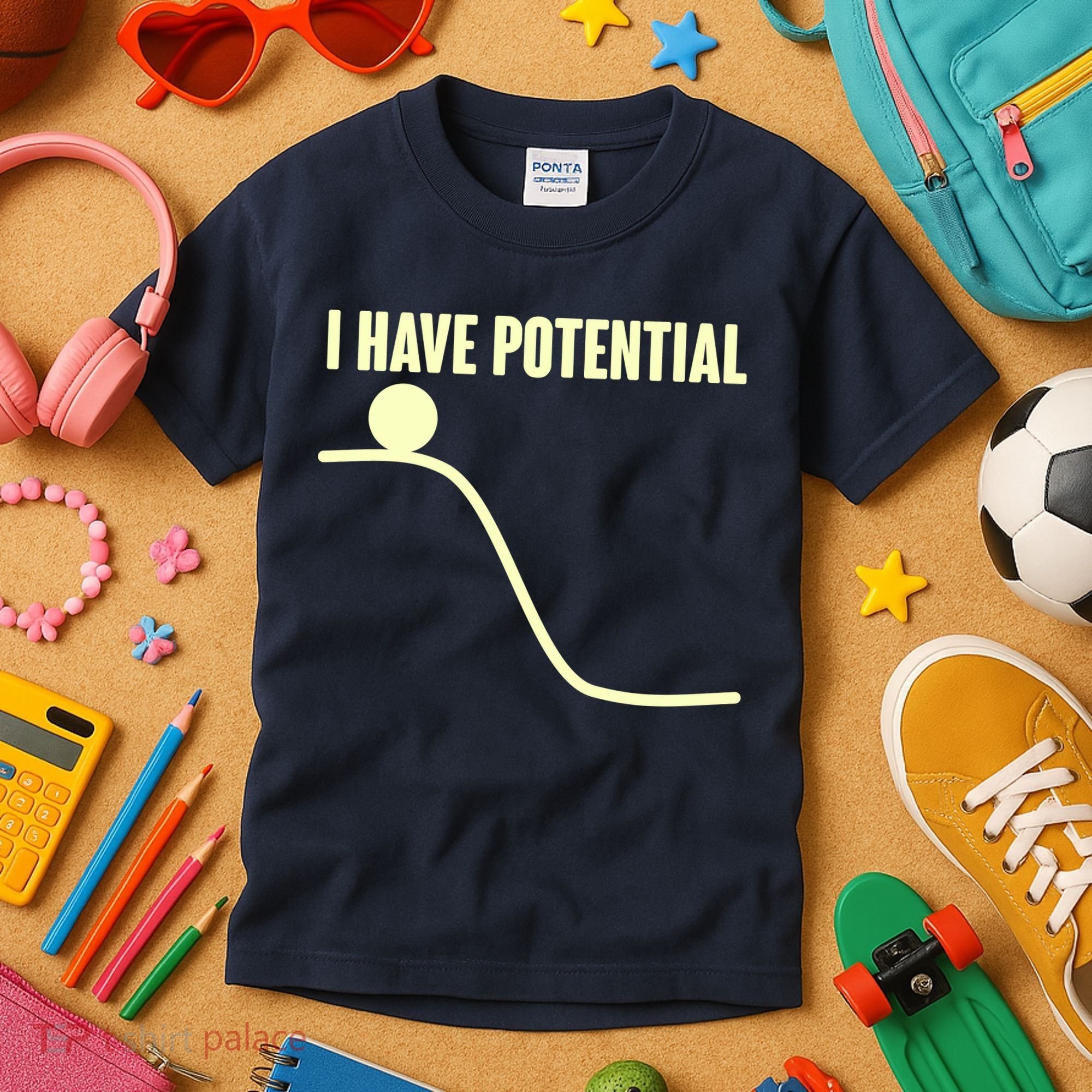 Funny I Have Potential Science  Kids T-Shirt