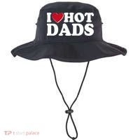 Funny I Heart Love Hot Dads Bucket Hat thumb 0