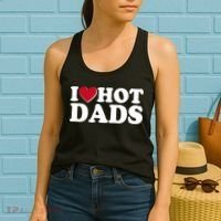 Funny I Heart Love Hot Dads Women's Tank Top thumb 2