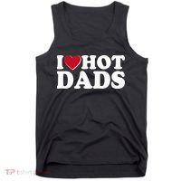 Funny I Heart Love Hot Dads Tank Top thumb 0