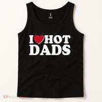 Funny I Heart Love Hot Dads Tank Top thumb 2