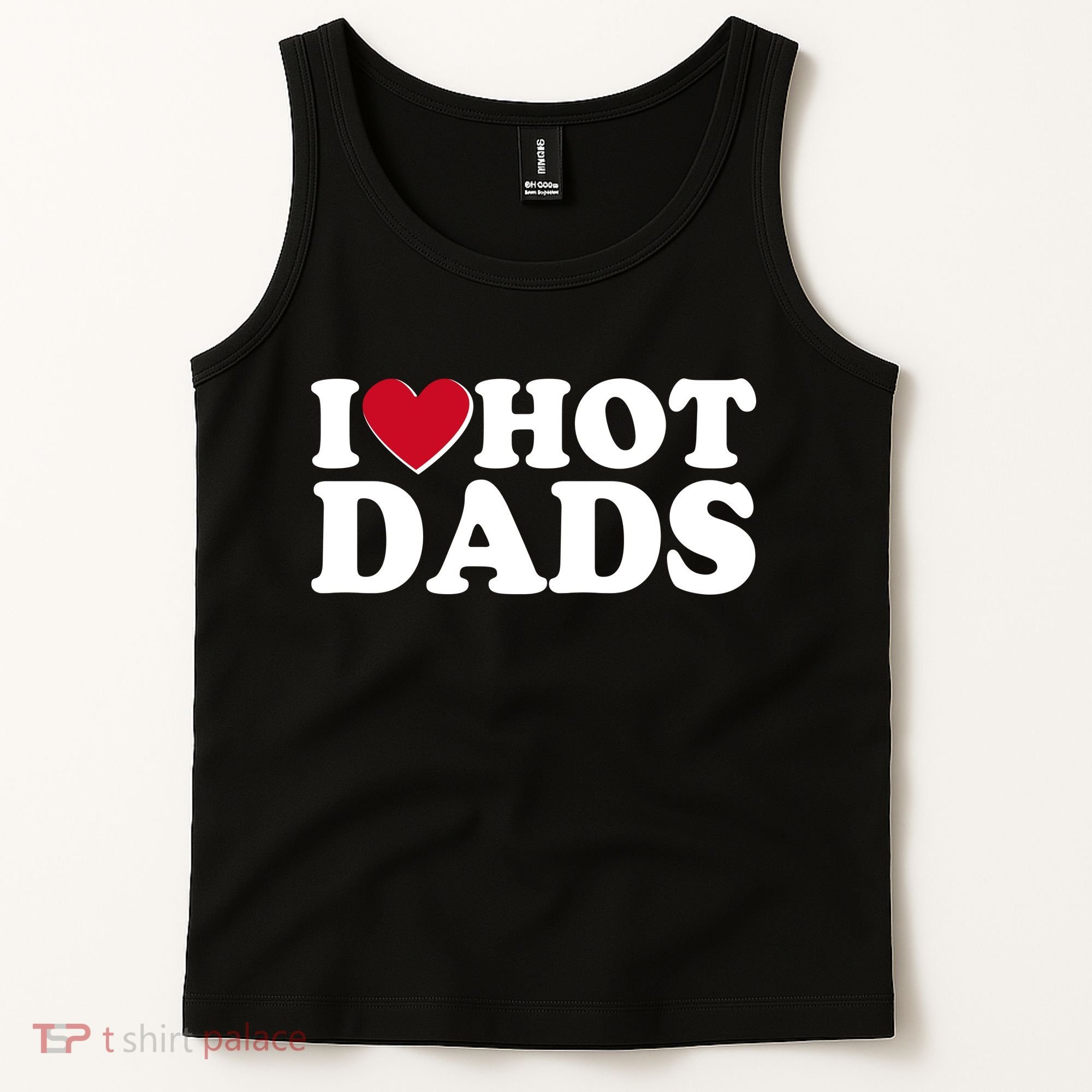 Funny I Heart Love Hot Dads Tank Top