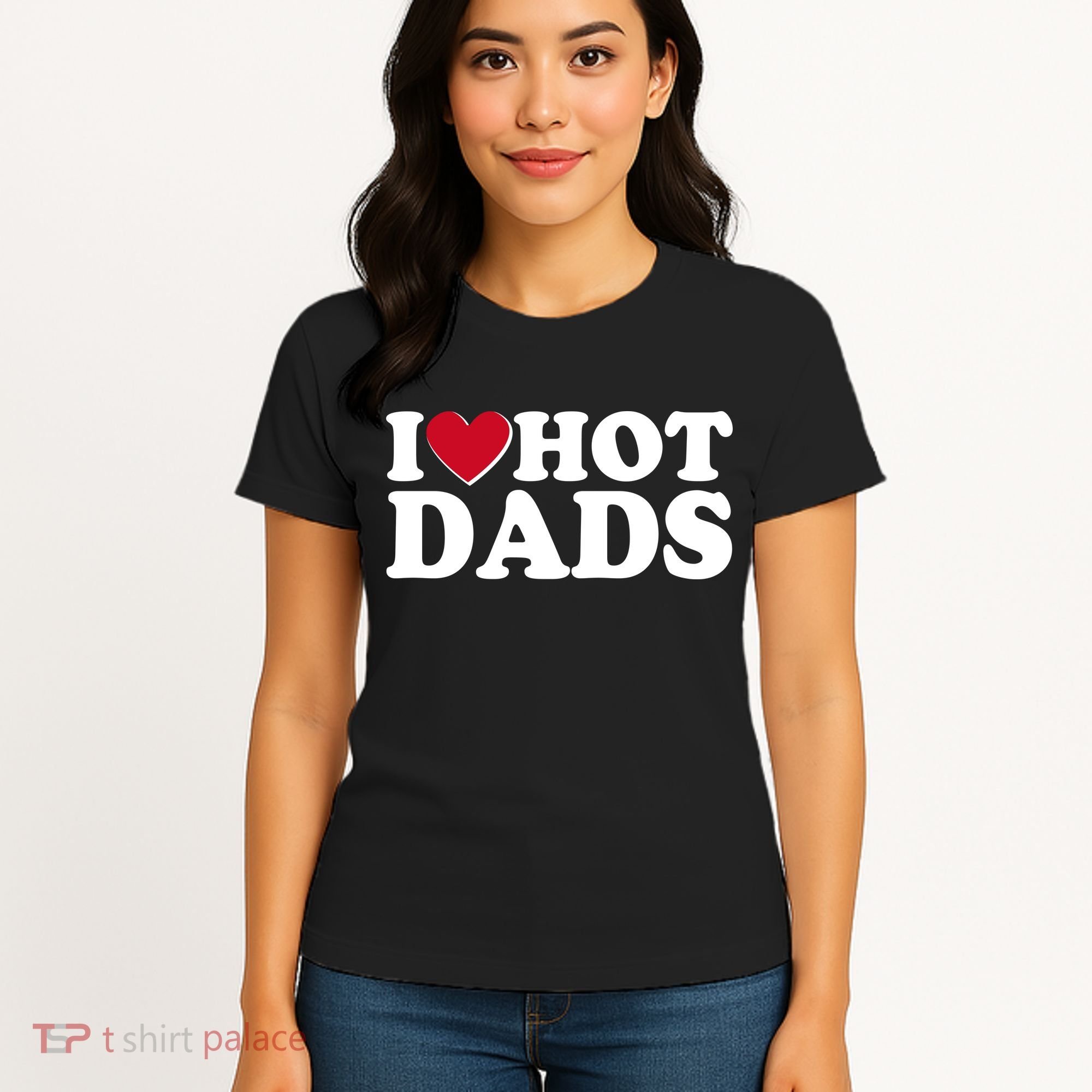 Funny I Heart Love Hot Dads Women's T-Shirt