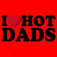 Funny I Heart Love Hot Dads Santa Hat thumb 1