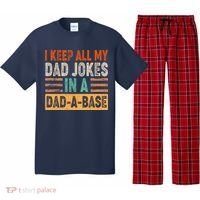Funny I Keep All Of My Dad Jokes In A Dad-A-Base Pajama Set thumb 0