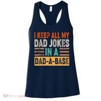Funny I Keep All Of My Dad Jokes In A Dad-A-Base Women's Tank Top thumb 0