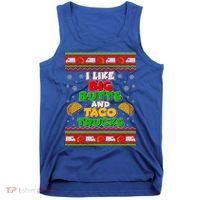 Funny I Like Big Butts and Tacos Trucks Ugly Christmas Tank Top thumb 0