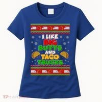Funny I Like Big Butts and Tacos Trucks Ugly Christmas Women's T-Shirt thumb 0