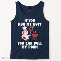 Funny I Like Butt Rubbed And My Pork Pulled Tank Top thumb 2