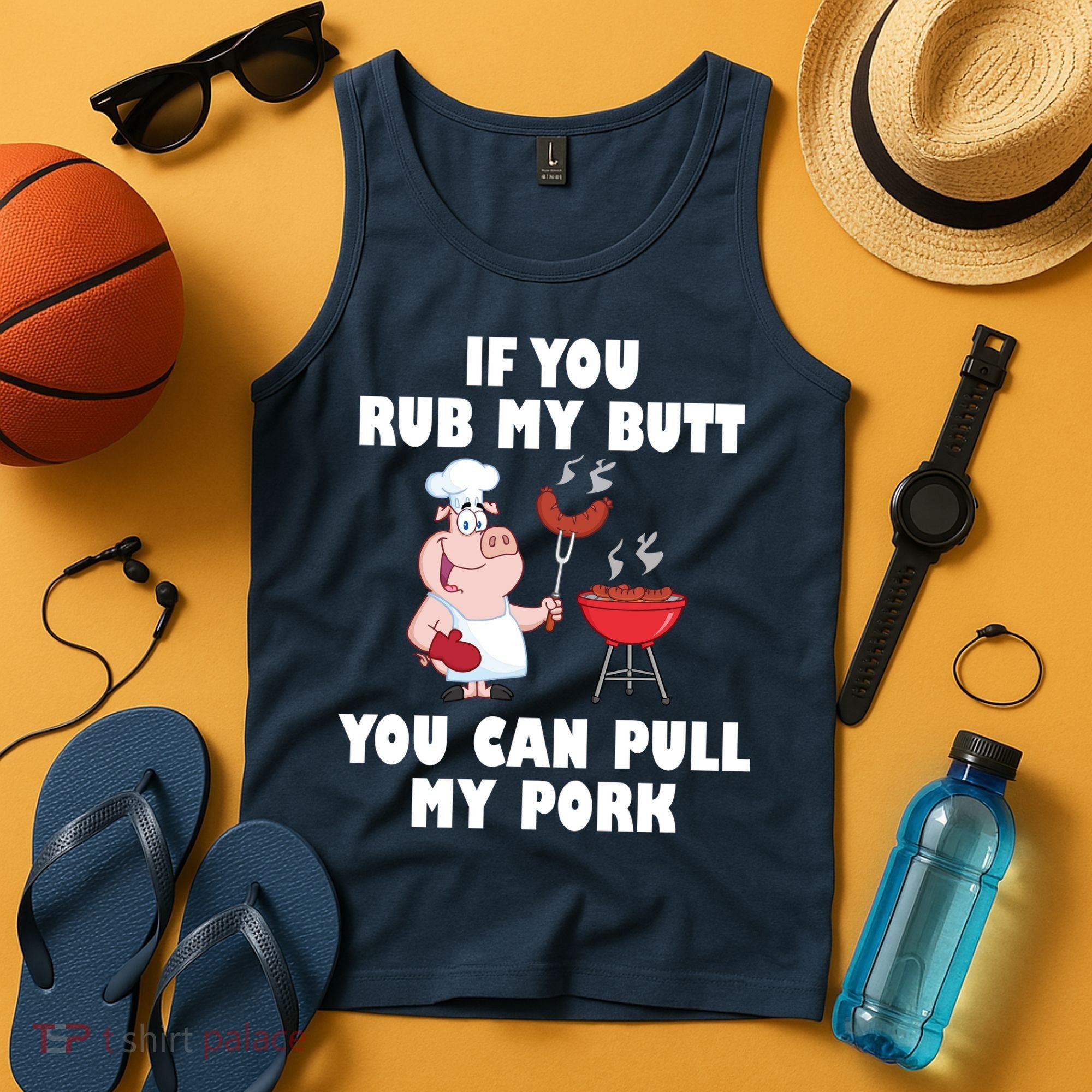 Funny I Like Butt Rubbed And My Pork Pulled Tank Top