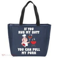 Funny I Like Butt Rubbed And My Pork Pulled Tote Bag thumb 0
