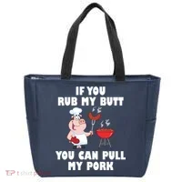Funny I Like Butt Rubbed And My Pork Pulled Tote Bag thumb 0