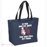 Funny I Like Butt Rubbed And My Pork Pulled Tote Bag thumb 2