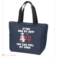 Funny I Like Butt Rubbed And My Pork Pulled Tote Bag thumb 3