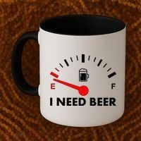 Funny I Need Beer Gas Meter  Coffee Mug thumb 2