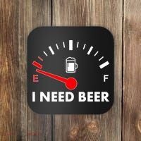 Funny I Need Beer Gas Meter  Coaster thumb 0