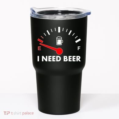 Funny I Need Beer Gas Meter  Tumbler