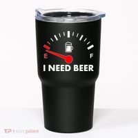 Funny I Need Beer Gas Meter  Tumbler thumb 0