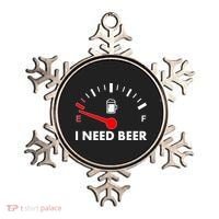 Funny I Need Beer Gas Meter  Ornament thumb 0