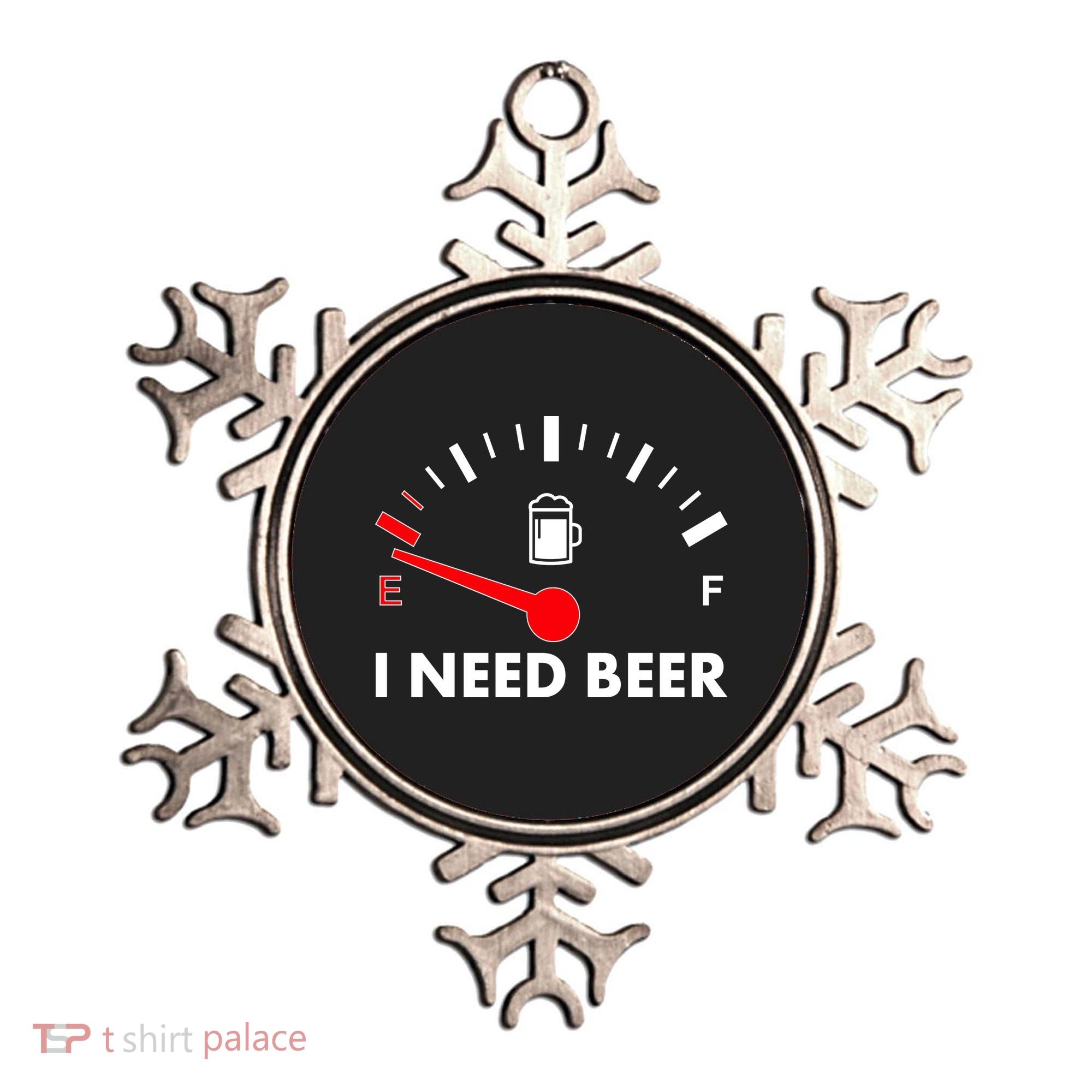 Funny I Need Beer Gas Meter  Ornament