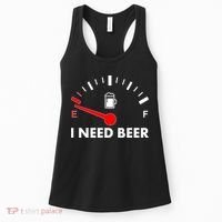 Funny I Need Beer Gas Meter  Women's Tank Top thumb 0