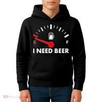 Funny I Need Beer Gas Meter  Kids Hoodie thumb 4