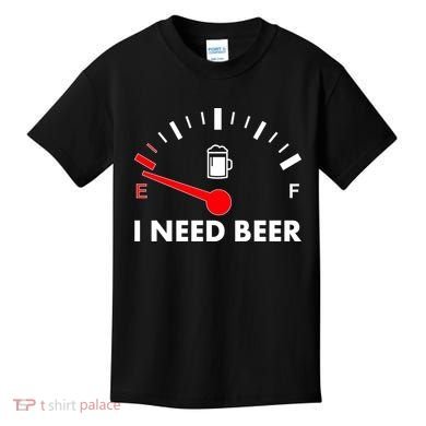 Funny I Need Beer Gas Meter  Kids T-Shirt
