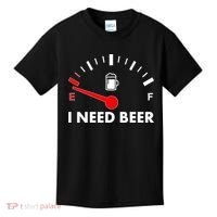 Funny I Need Beer Gas Meter  Kids T-Shirt thumb 0
