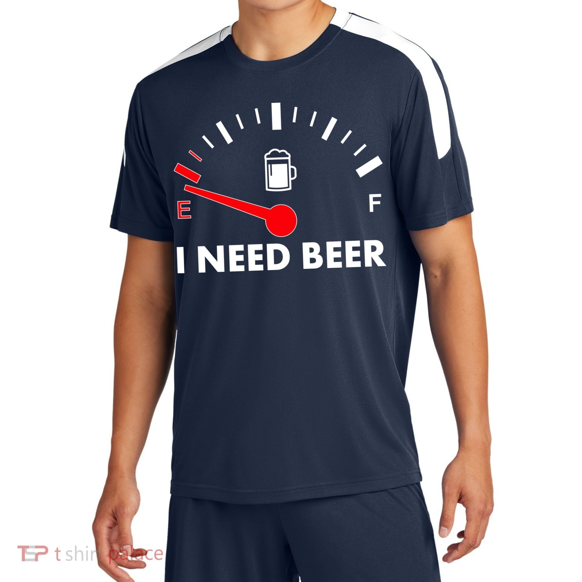 Funny I Need Beer Gas Meter  Sport-Tek Competitor United Soccer Jersey