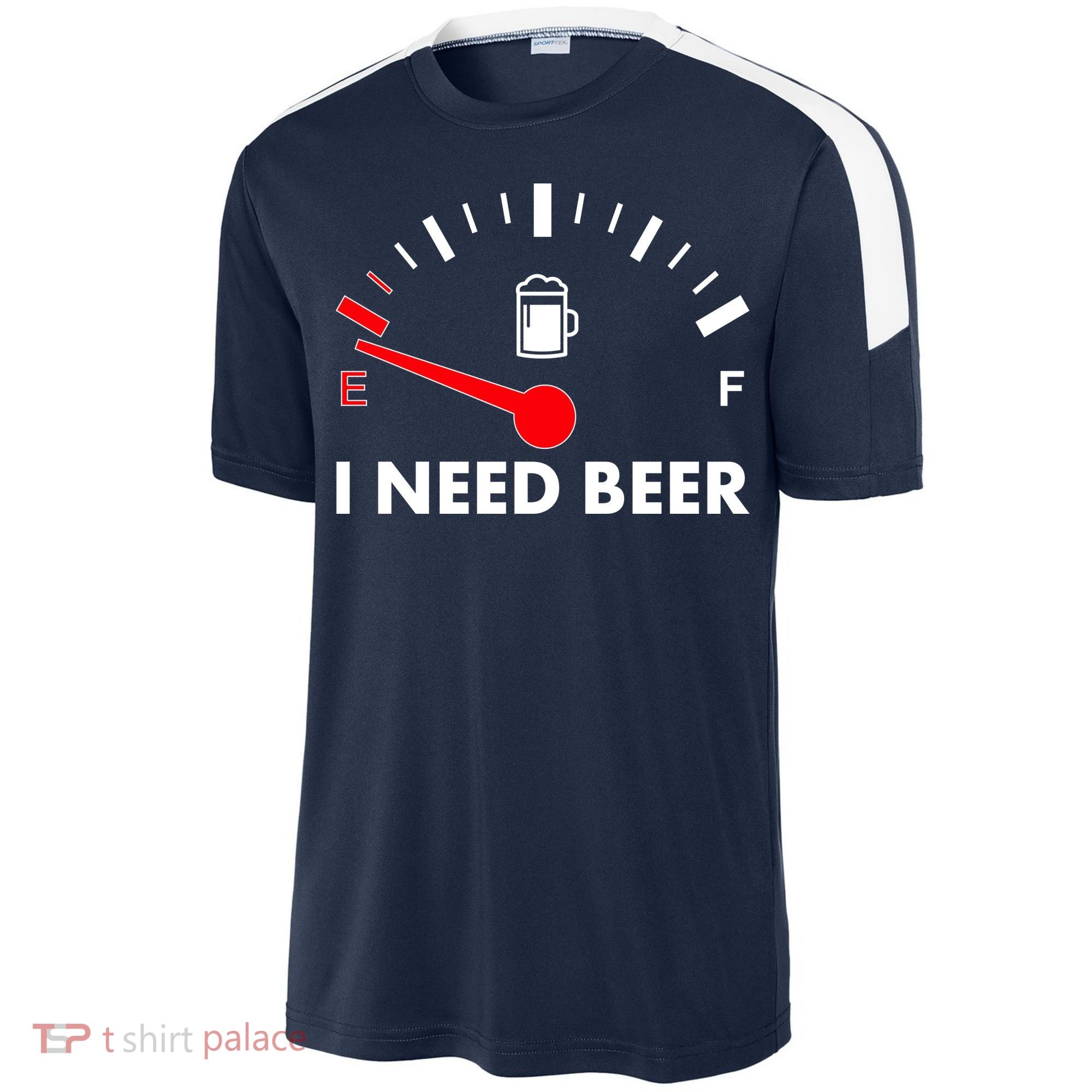 Funny I Need Beer Gas Meter  Sport-Tek Competitor United Soccer Jersey