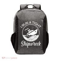 Funny I Run a Tight Shipwreck Vector Backpack thumb 0