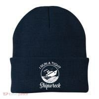 Funny I Run a Tight Shipwreck Beanie thumb 0