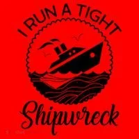 Funny I Run a Tight Shipwreck Santa Hat thumb 1
