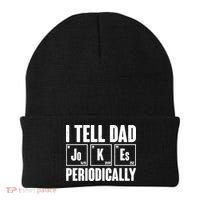 Funny I Tell Dad Jokes Periodically Father's Day Beanie thumb 0
