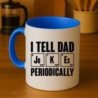 Funny I Tell Dad Jokes Periodically Father's Day Coffee Mug thumb 4