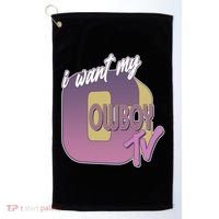 Funny I Want My Cowboy TV Golf Towel thumb 0