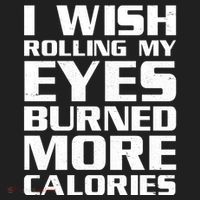 Funny I Wish Rolling My Eyes Burned More Calories Beanie thumb 2