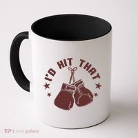 Funny I'D Hit That Boxing Fan Coffee Mug thumb 0
