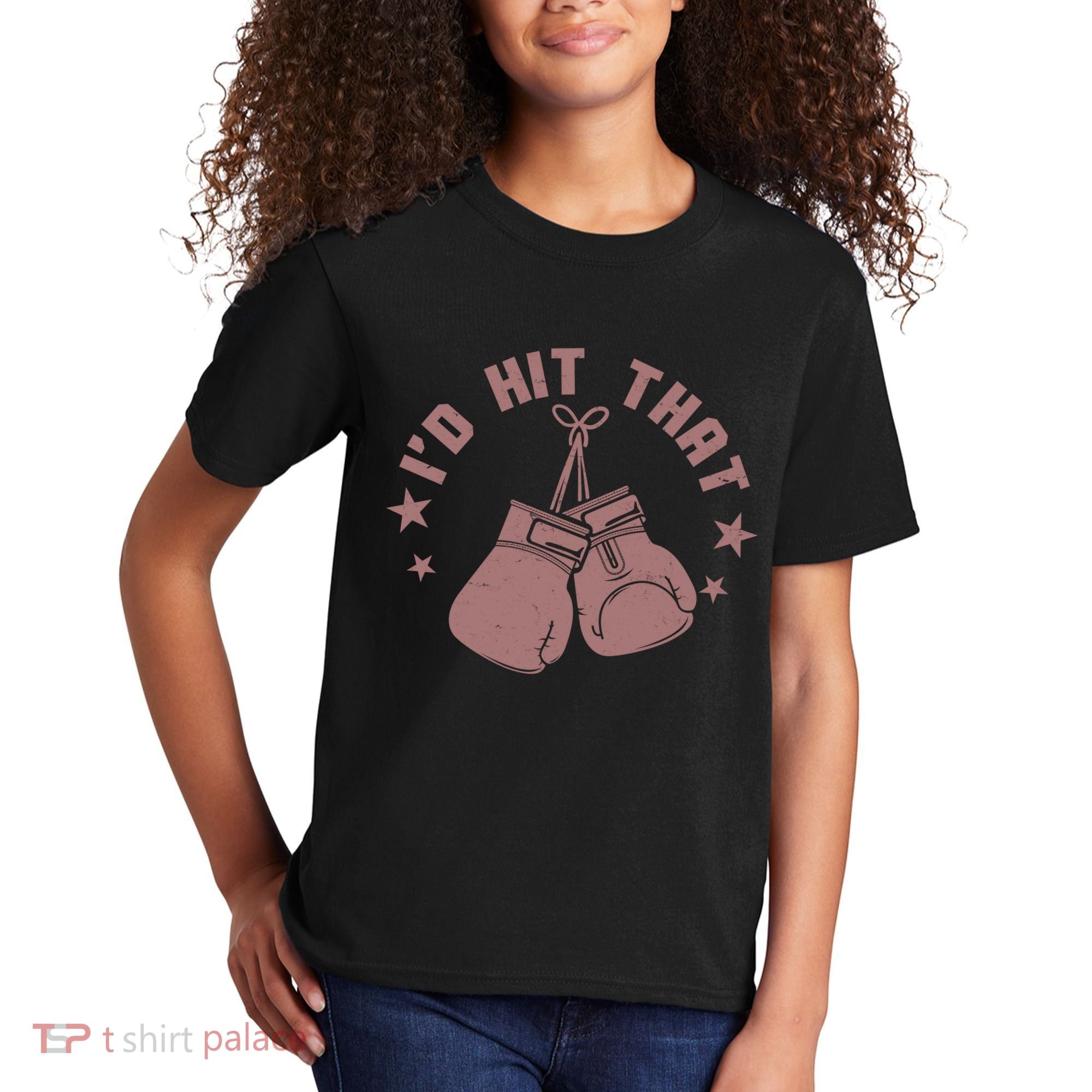Funny I'D Hit That Boxing Fan Kids T-Shirt