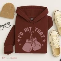 Funny I'D Hit That Boxing Fan Hoodie thumb 4