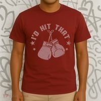 Funny I'D Hit That Boxing Fan T-Shirt thumb 3