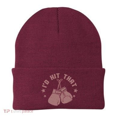 Funny I'D Hit That Boxing Fan Beanie