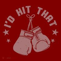 Funny I'D Hit That Boxing Fan Toddler T-Shirt thumb 2