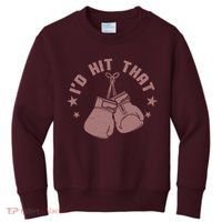 Funny I'D Hit That Boxing Fan Kids Sweatshirt thumb 0