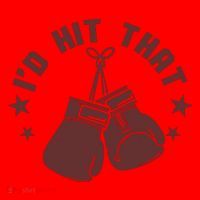 Funny I'D Hit That Boxing Fan Santa Hat thumb 1