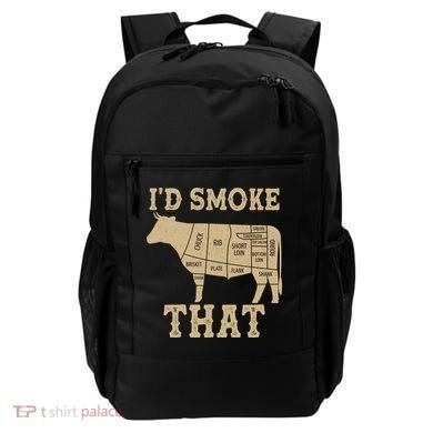 Funny I'd Smoke That Cattle Meat Cuts Backpack