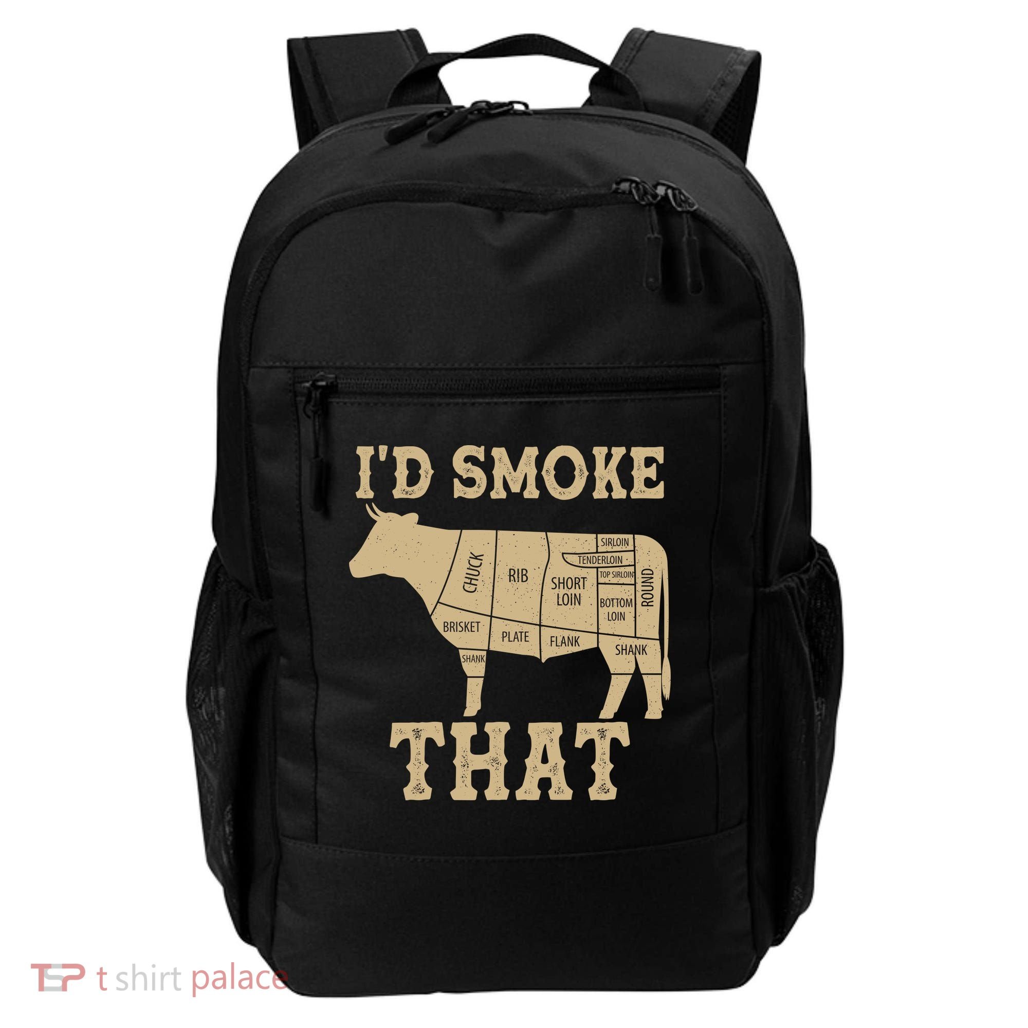 Funny I'd Smoke That Cattle Meat Cuts Backpack
