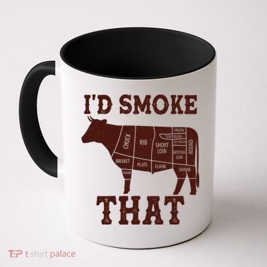 Funny I'd Smoke That Cattle Meat Cuts Coffee Mug