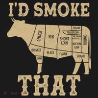 Funny I'd Smoke That Cattle Meat Cuts Pajama Set thumb 2